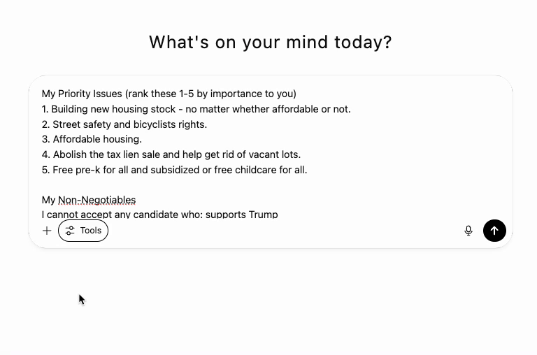 Turn on Deep Research on ChatGPT